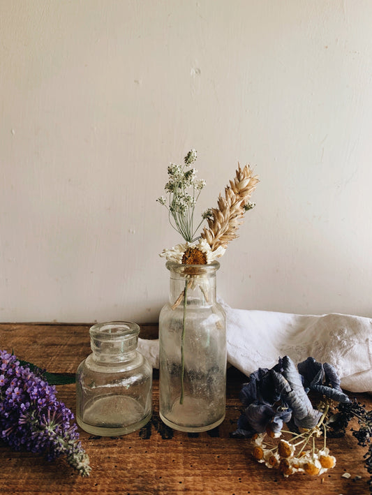 Two Vintage Bottles / Ink Pot