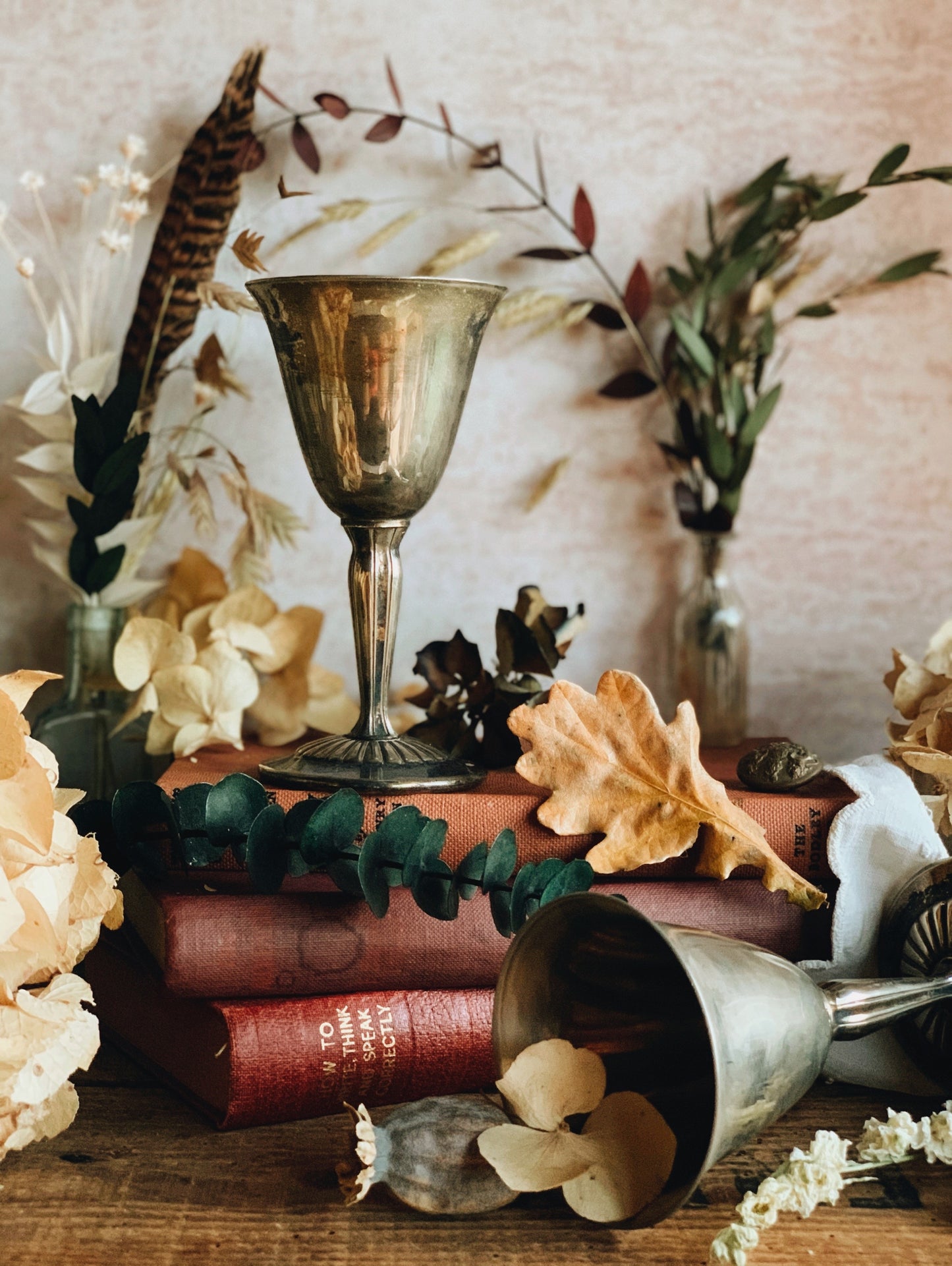 Two Antique Silver Goblets