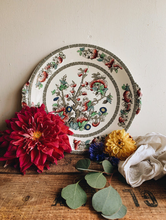 Vintage Johnson & Bro’s Floral Dish