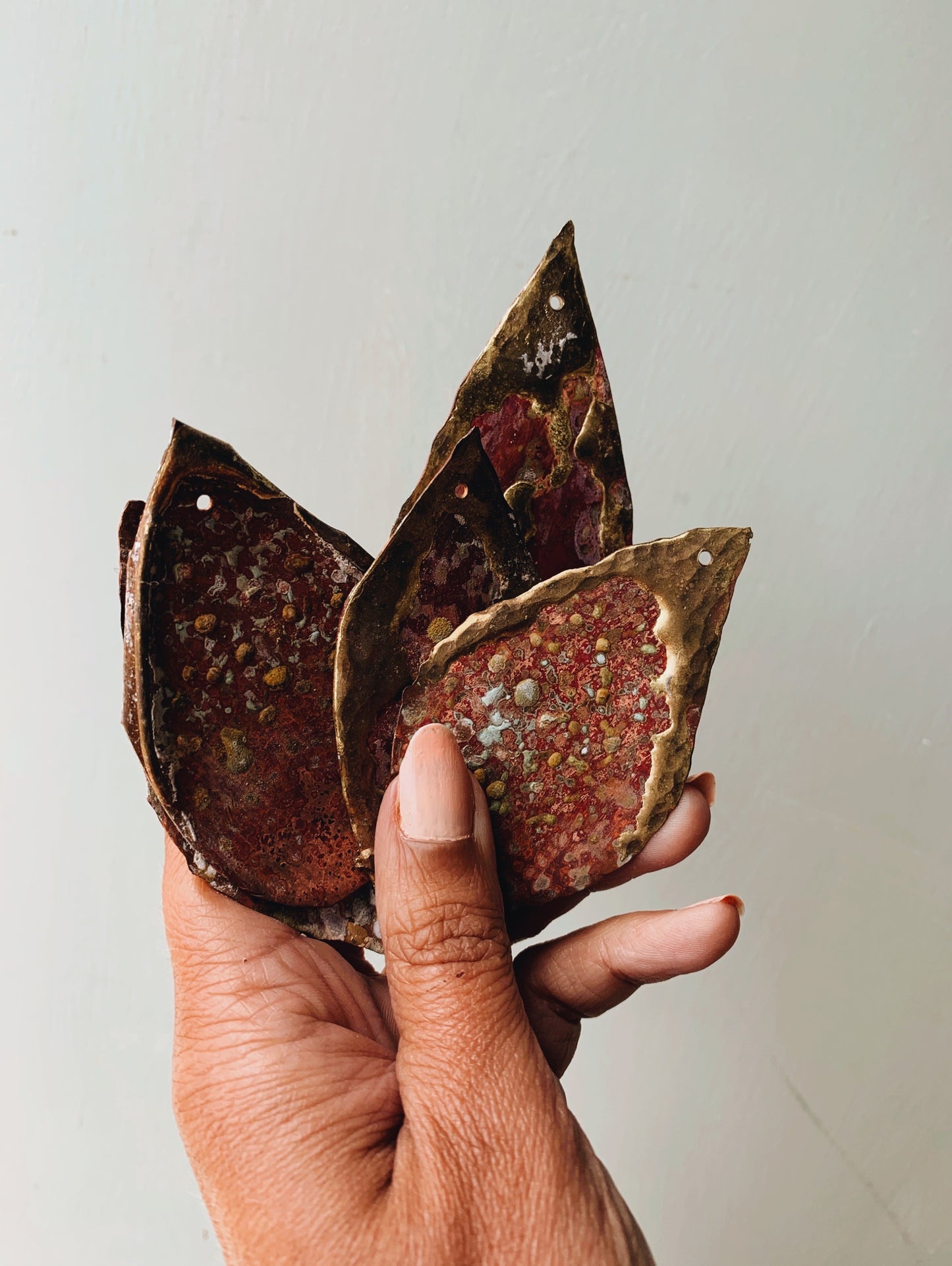 Rustic Copper & Brass Leaf