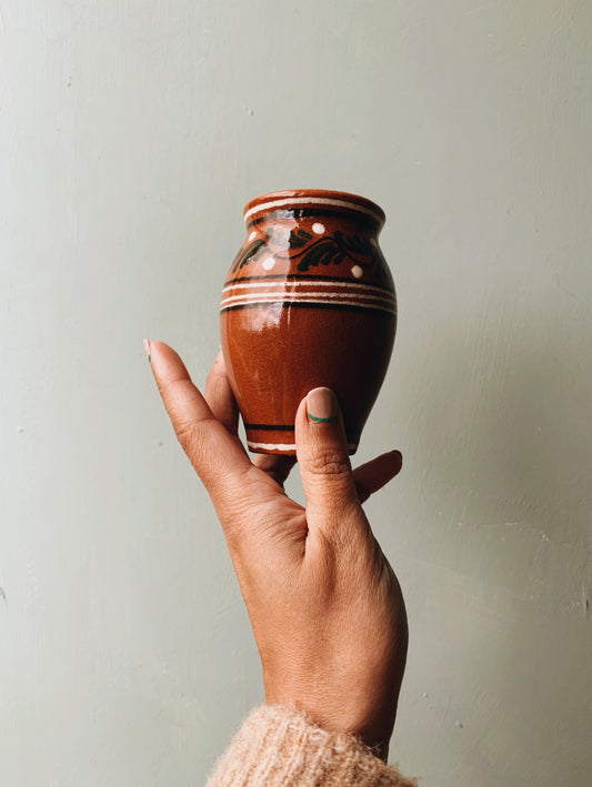 Vintage Hand~painted Decorative Pot