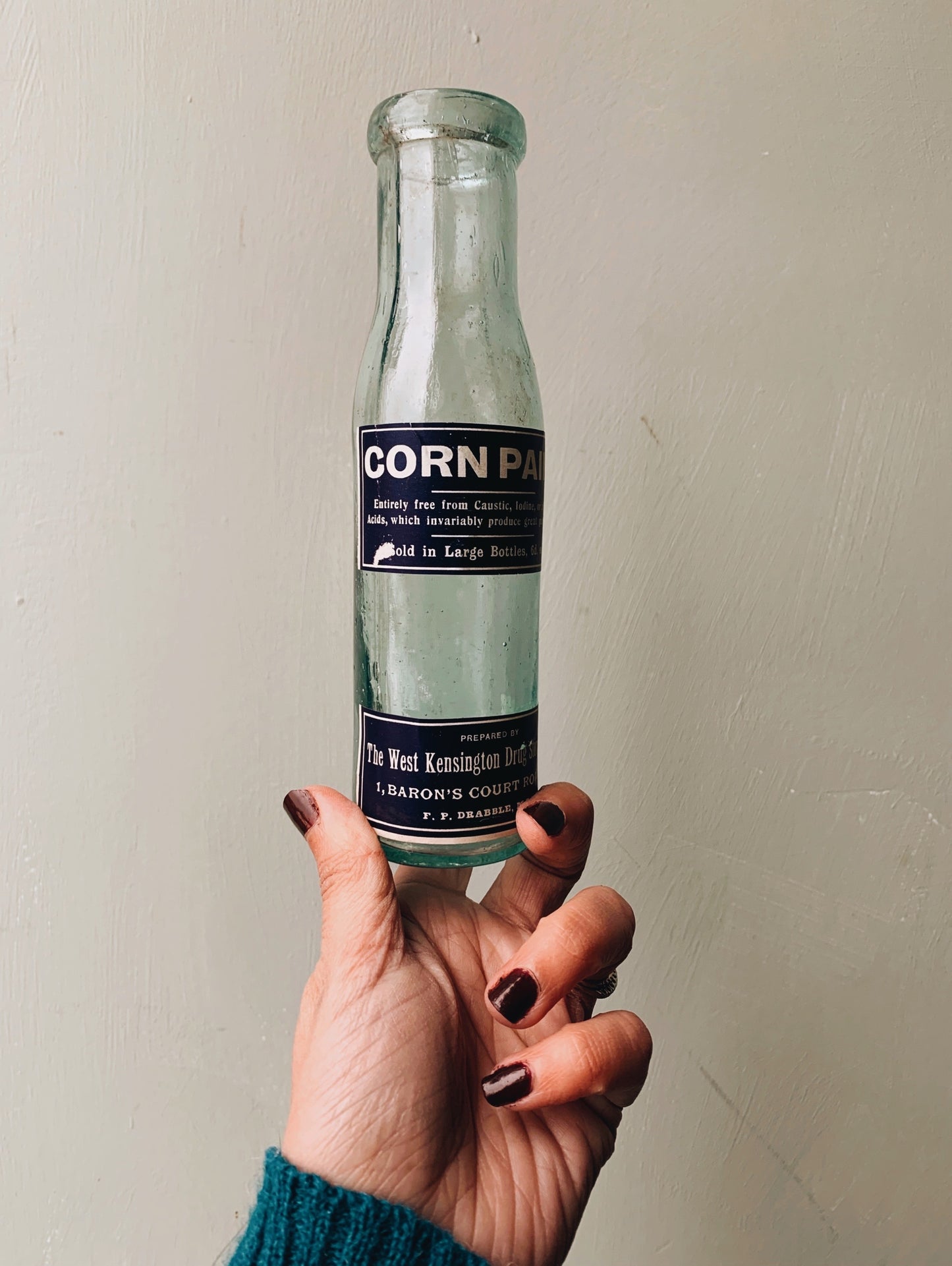 Antique Corn Paint Bottle