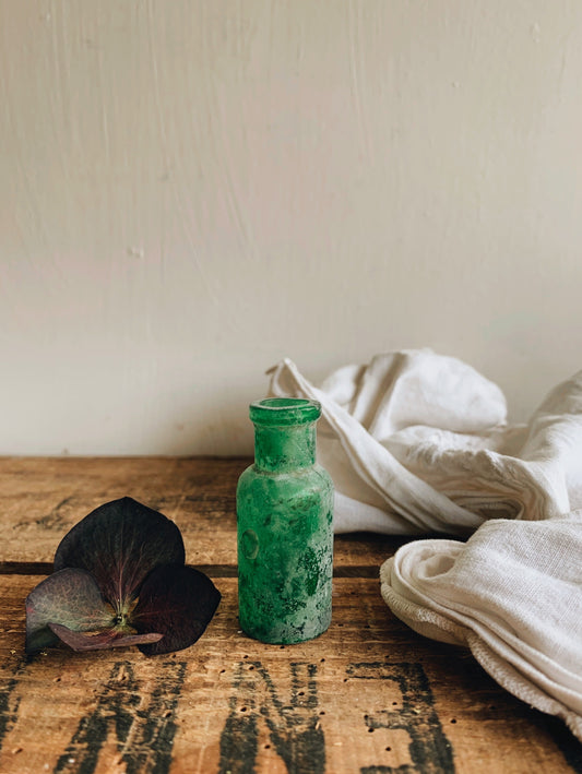Antique Green Bottle