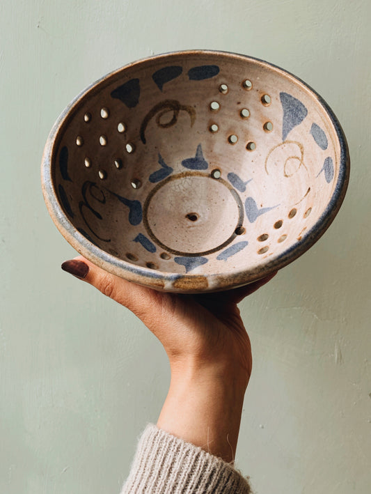 Rustic Hand~thrown Bowl (cheese mould)
