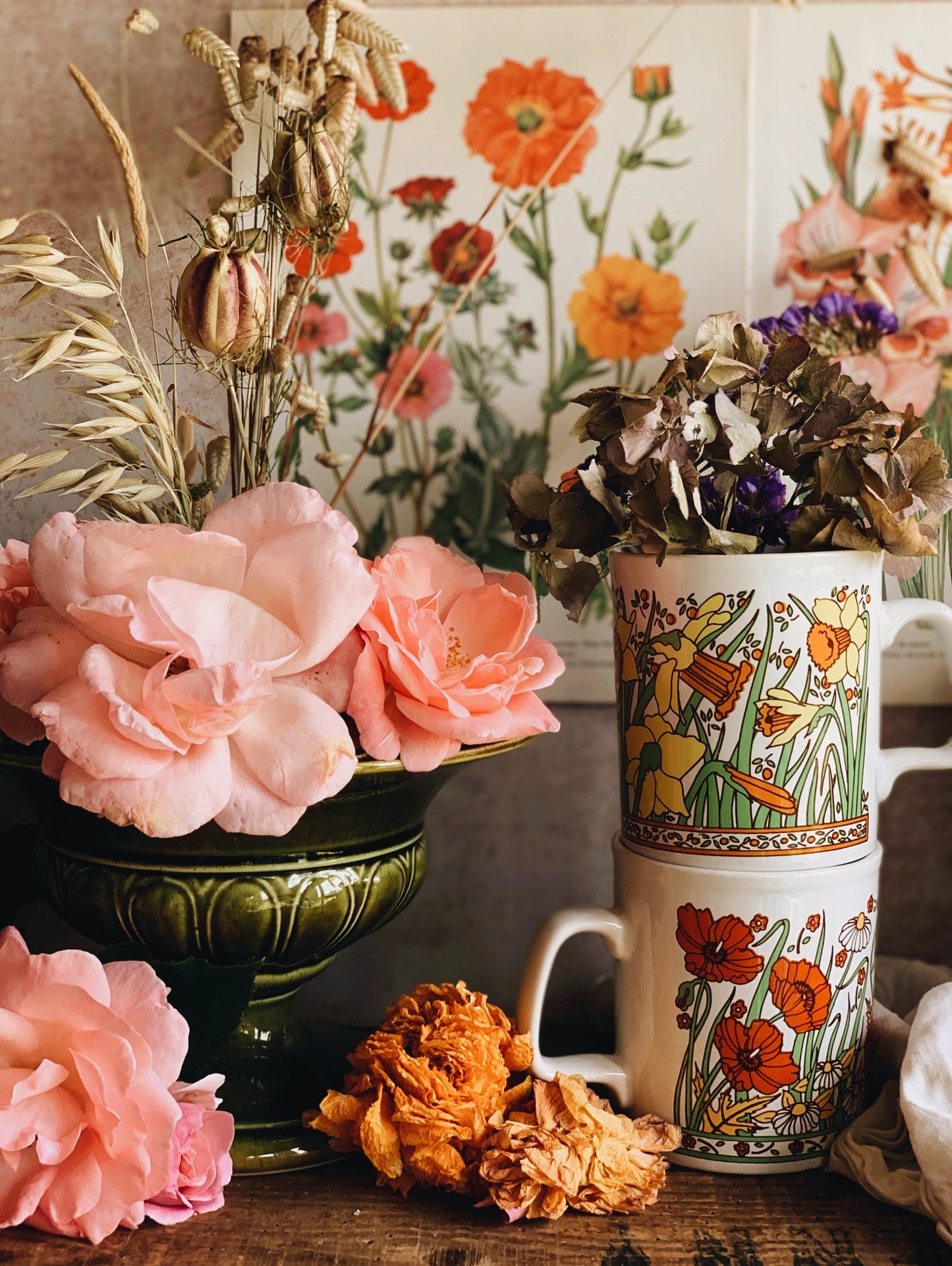 Vintage Green Holkham Urn