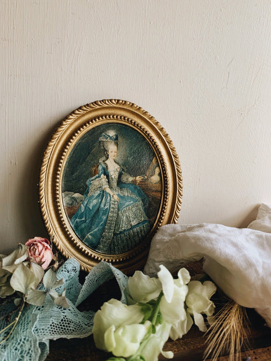 Antique Ceramic Artwork ~ Lady