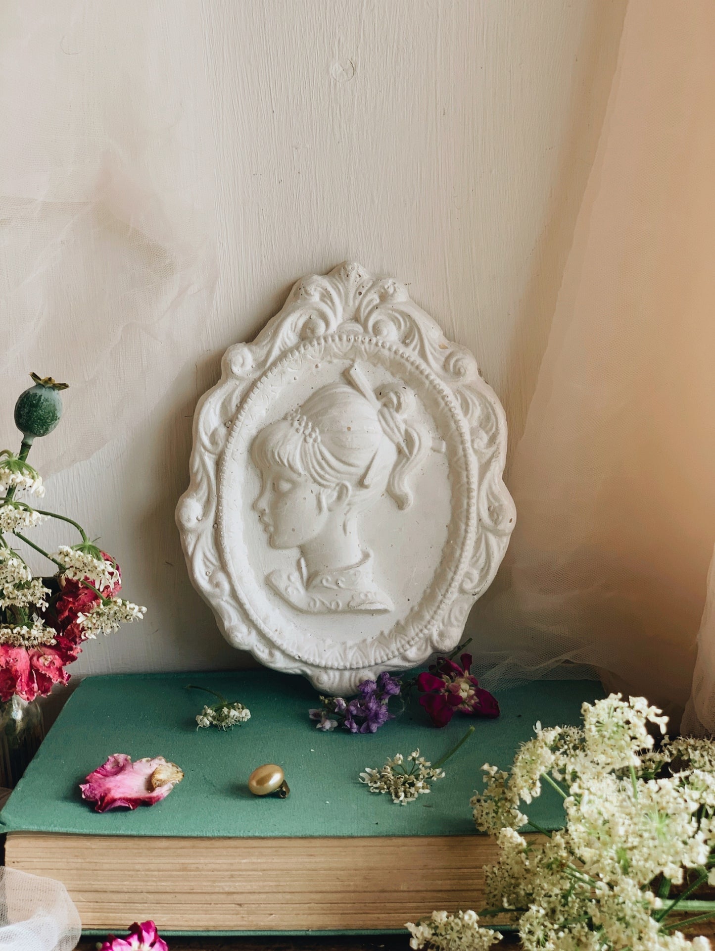 Decorative Frame with Girl Relief