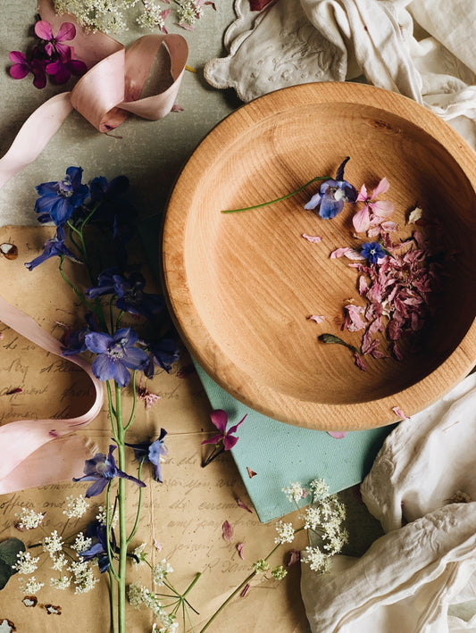 Rustic Hand~carved Wooden Bowl