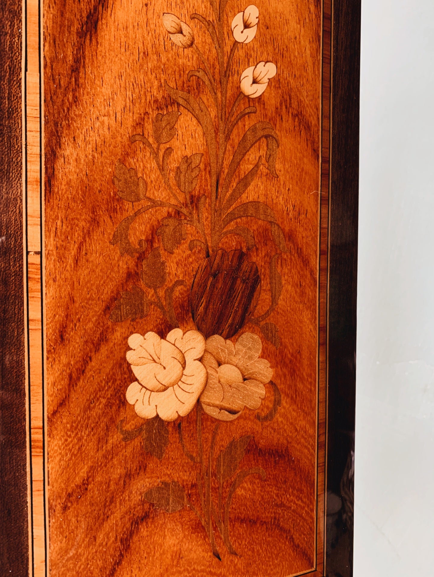 Antique Wooden Floral Artwork
