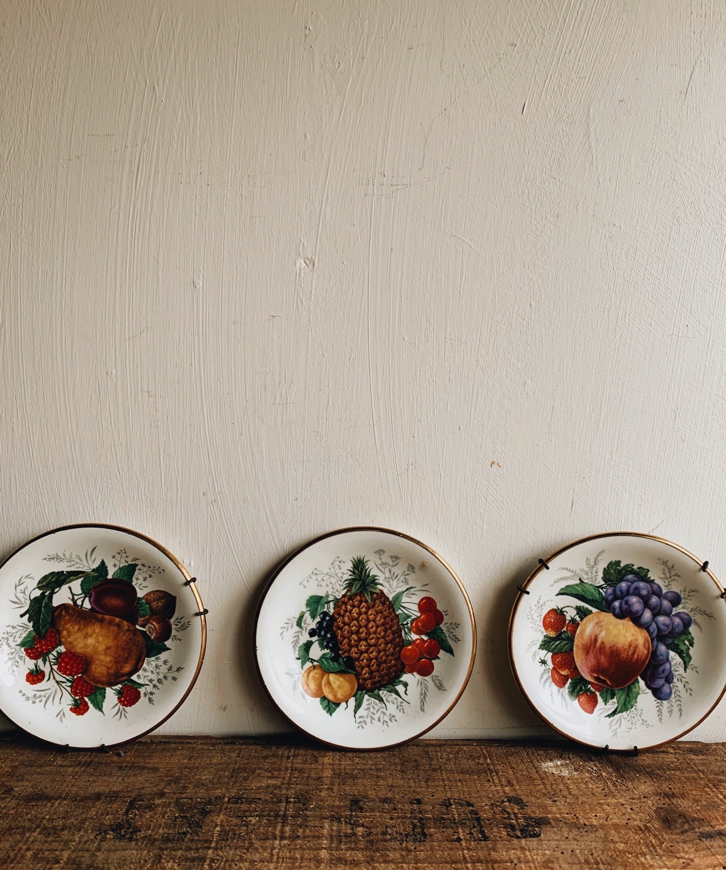 Vintage Fruits & Floral Wall Plates (sold separately)