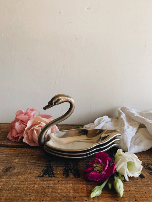 Vintage Swan Serving Holders / Dish