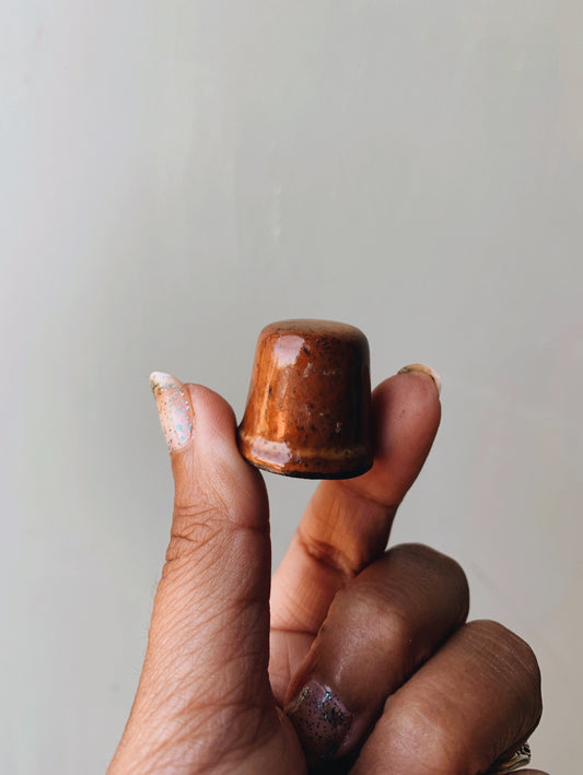 Rustic Ceramic Thimble