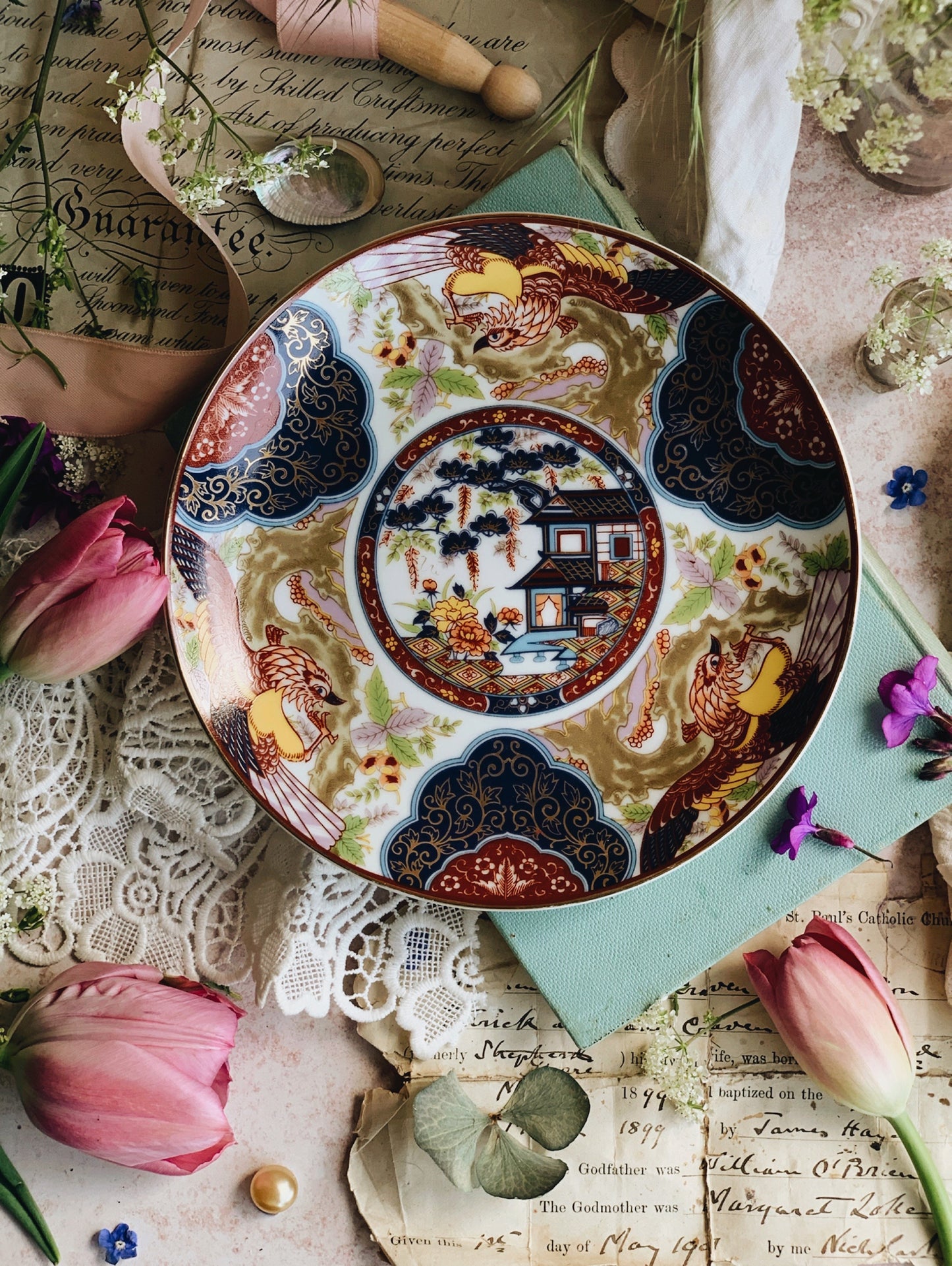 Vintage Oriental Narrative Plate
