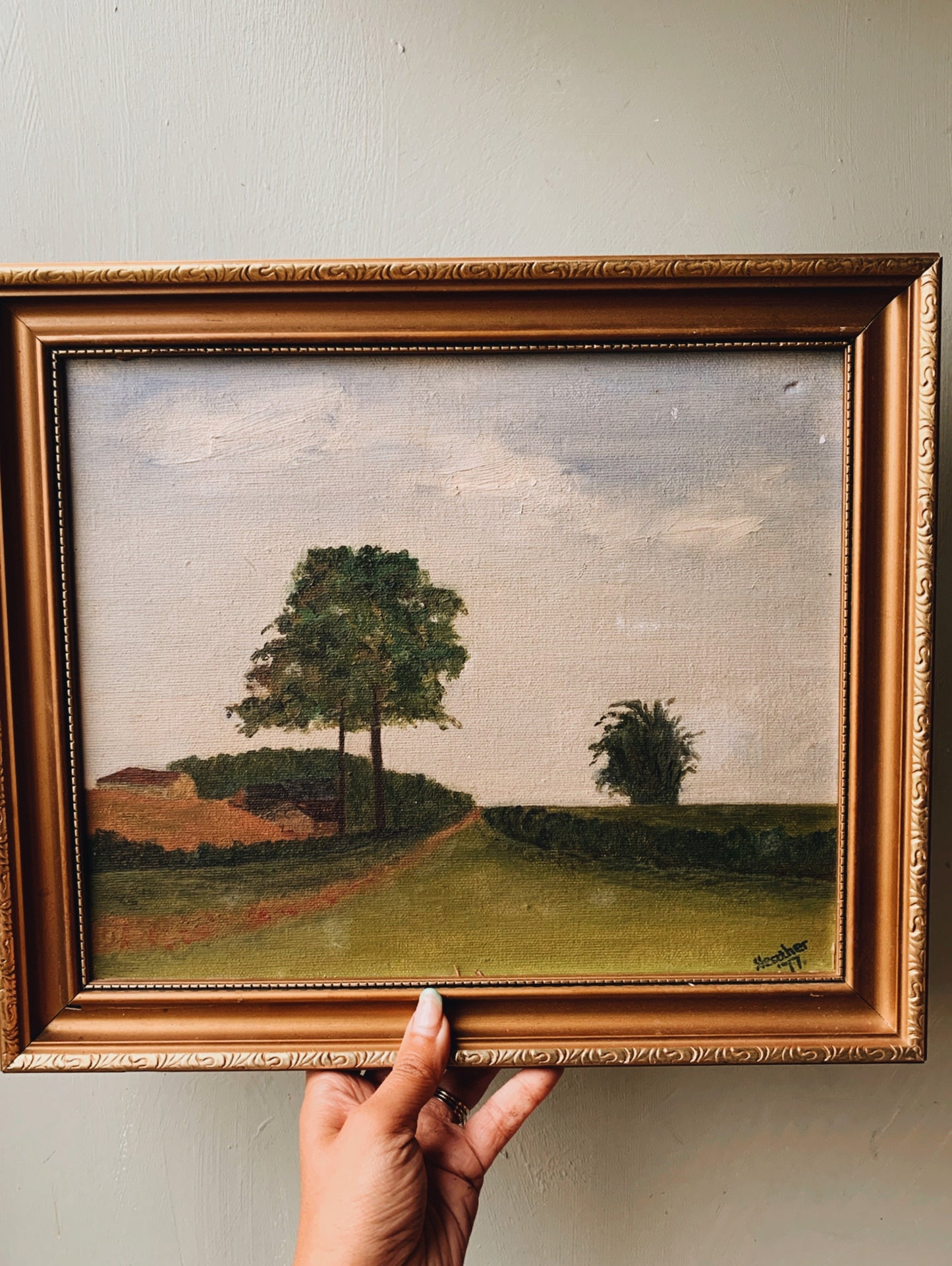 Vintage 1977 Repps Norfolk Signed Painting