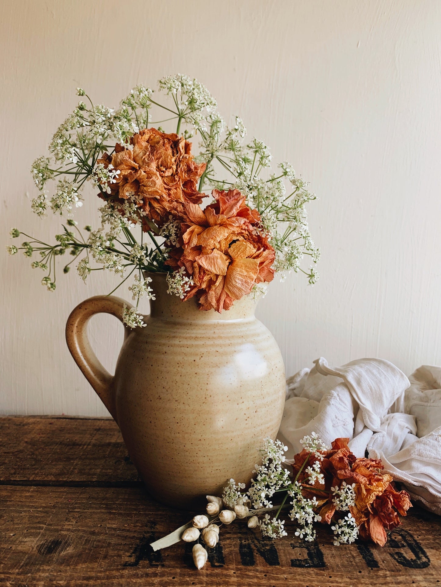 Vintage (rustic) Hand~thrown French Jug