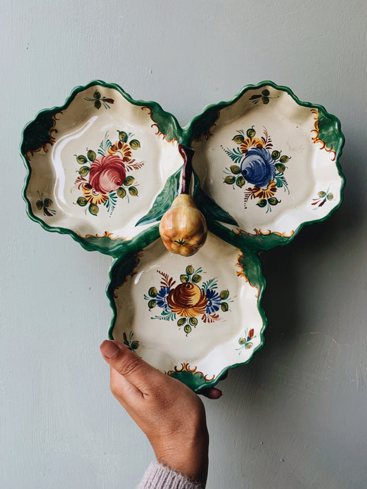 Rustic Italian Pear Botanica Serving Dish (UK SHIPPING ONLY)