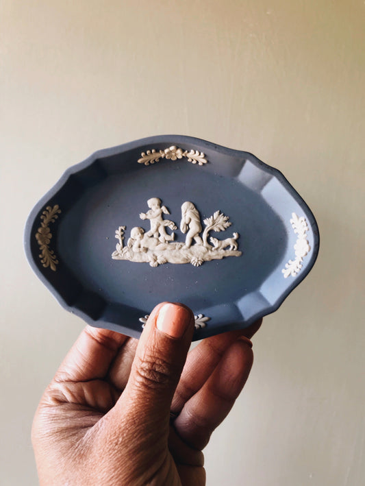 Vintage Wedgwood Blue Dish