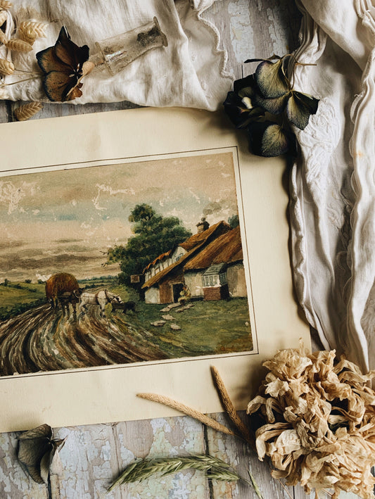 Antique Rustic Painting