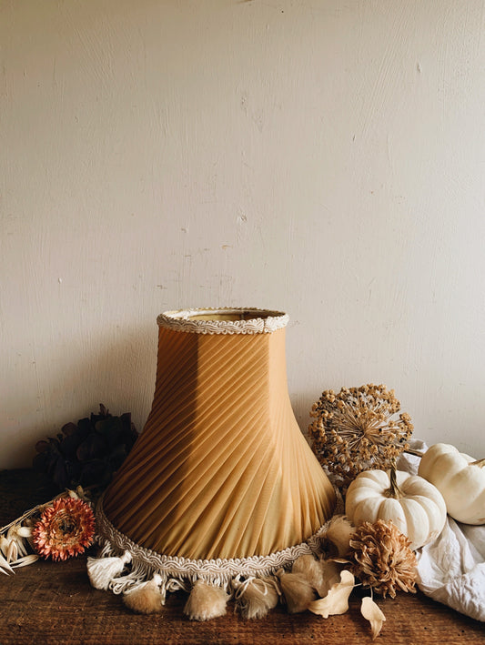Vintage Fabric Tassel Lampshade