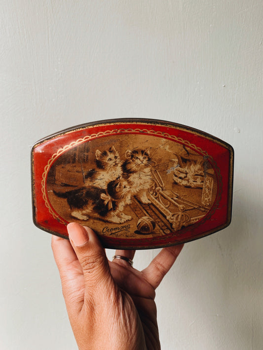 Antique Cat Tin