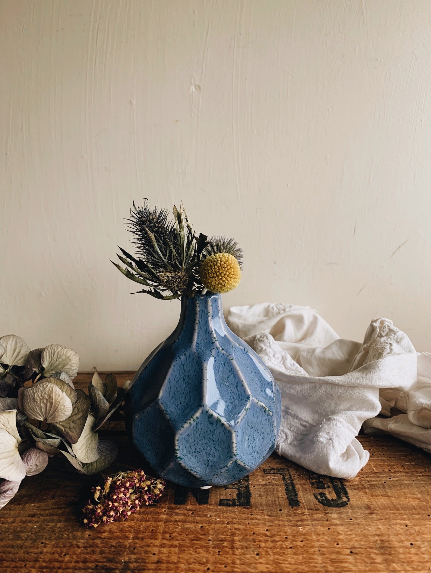 Cornflower Blue Posy Vase