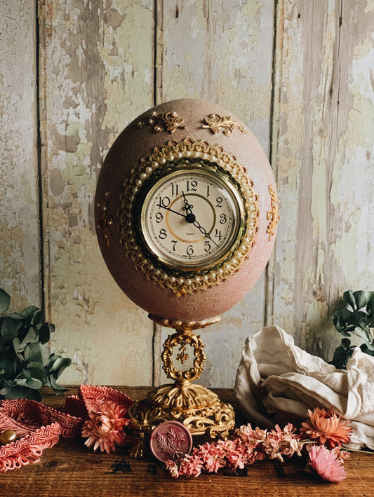 Vintage Fabergé egg Clock