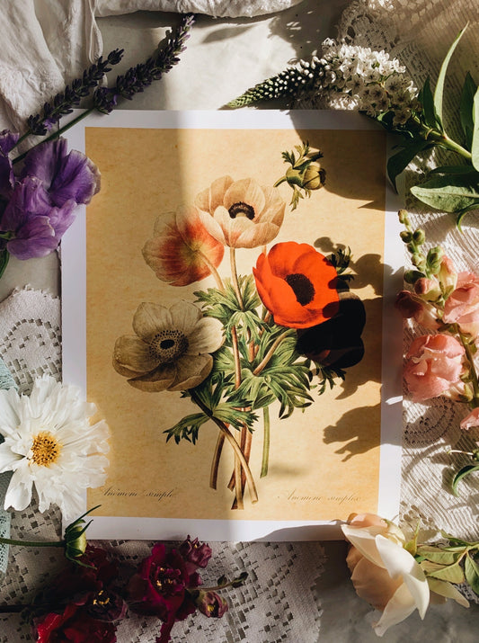 Vintage Style Floral Print