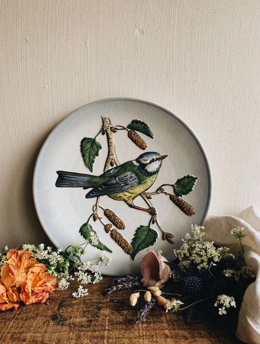 Preloved Blue Tit (wall motif) Plate