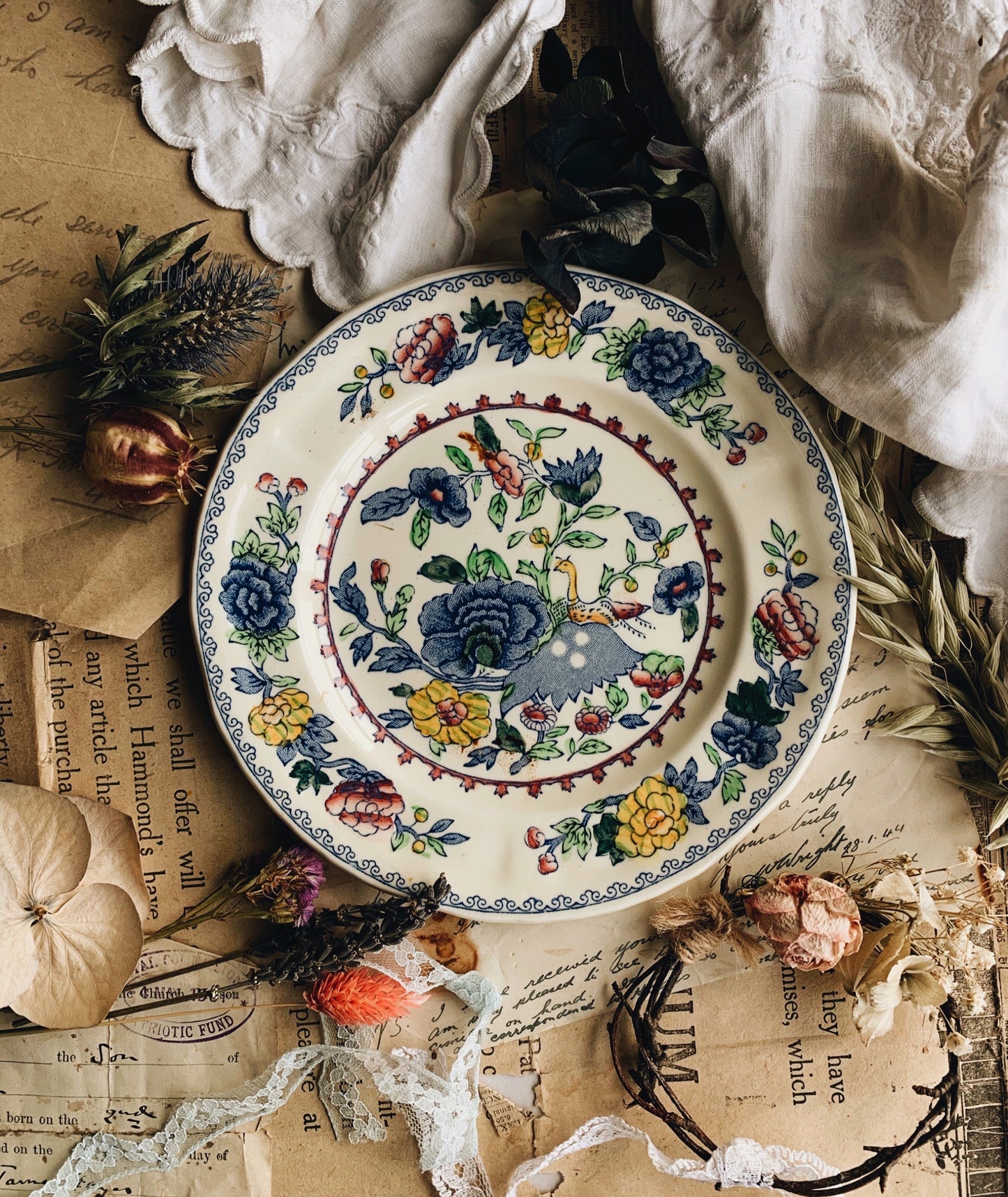 Vintage Mason’s Decorative Small Plate / Saucer