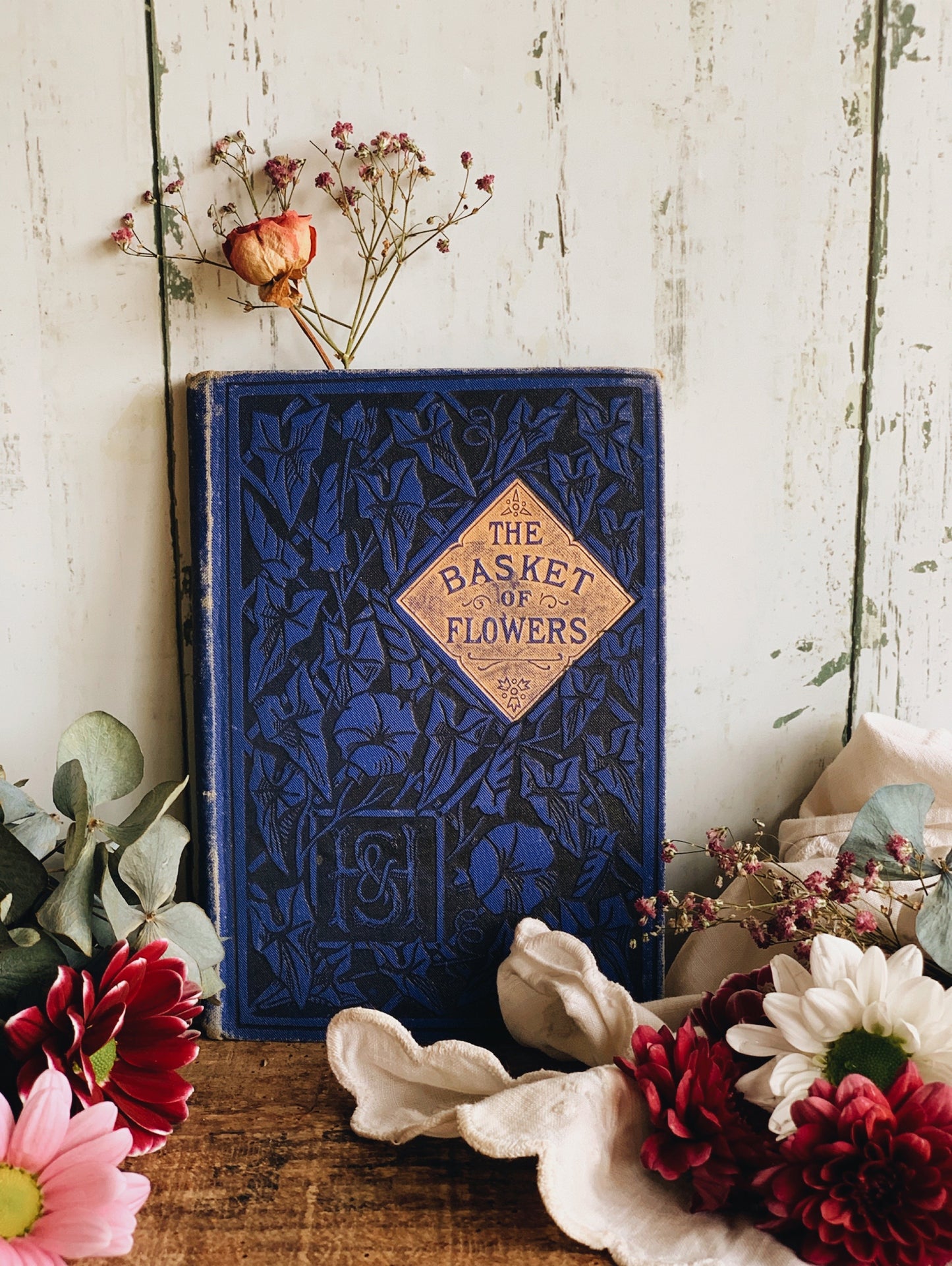 Antique “The Basket of Flowers” Book (Houston & Sons London)