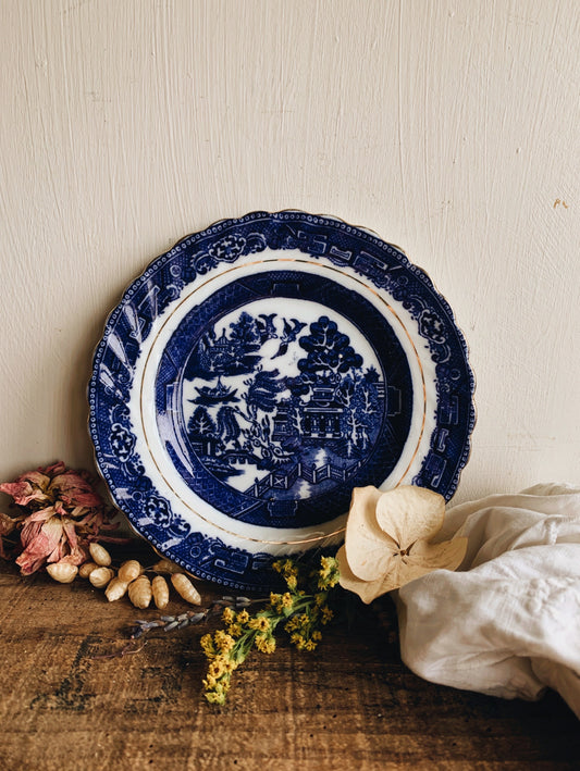 Vintage Blue Oriental Side Plate