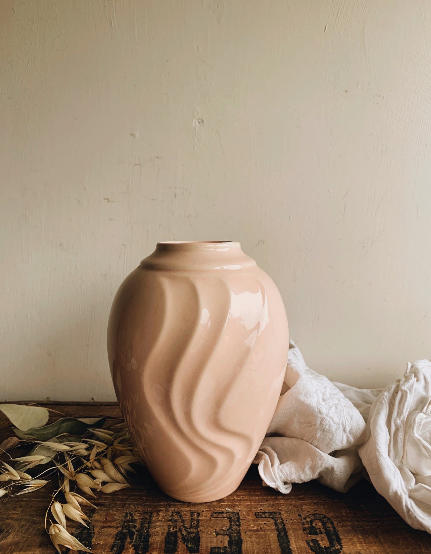 Vintage Peach Vase