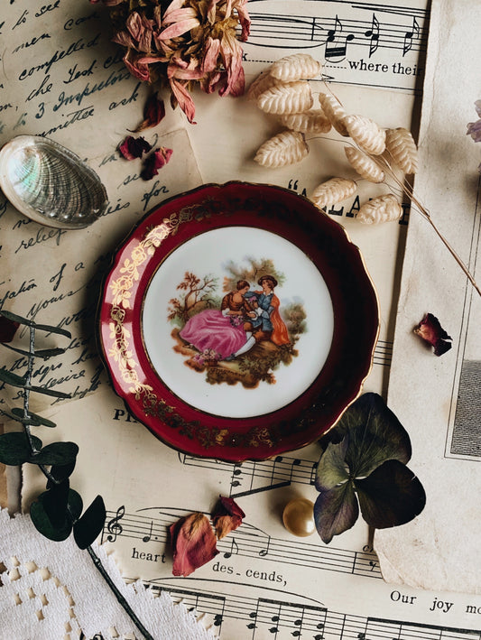 Vintage French Whimsy Narrative Plate