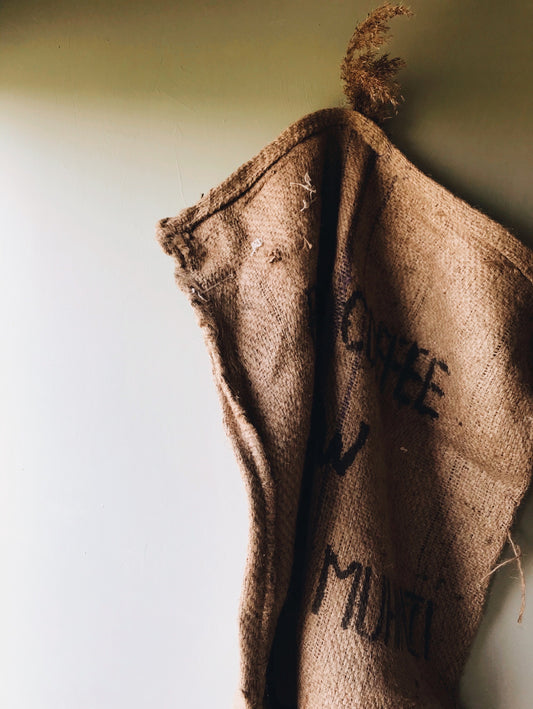 Vintage Bond’s Hand~ Roasted Coffee Sack - Stone & Sage 