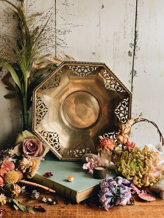 Vintage Silver Decorative Dish