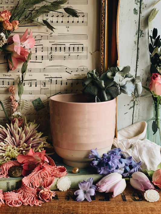 Rustic Pink Planter