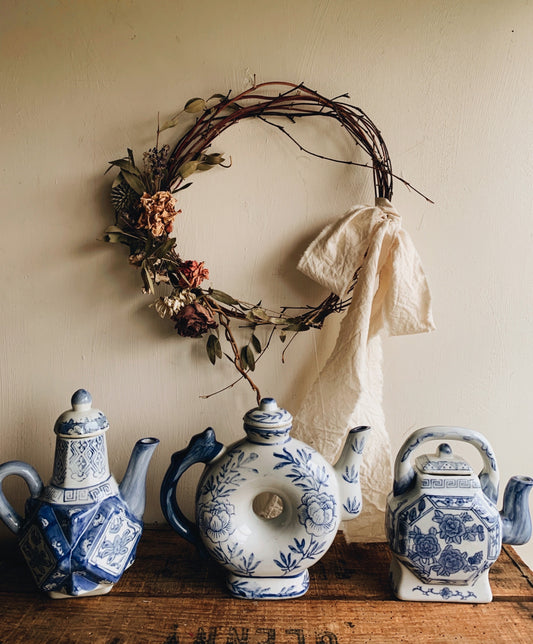 Vintage Floral Oriental Teapot ~ 2