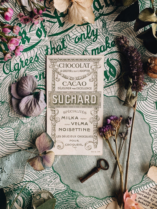 Ephemera Chocolate Card