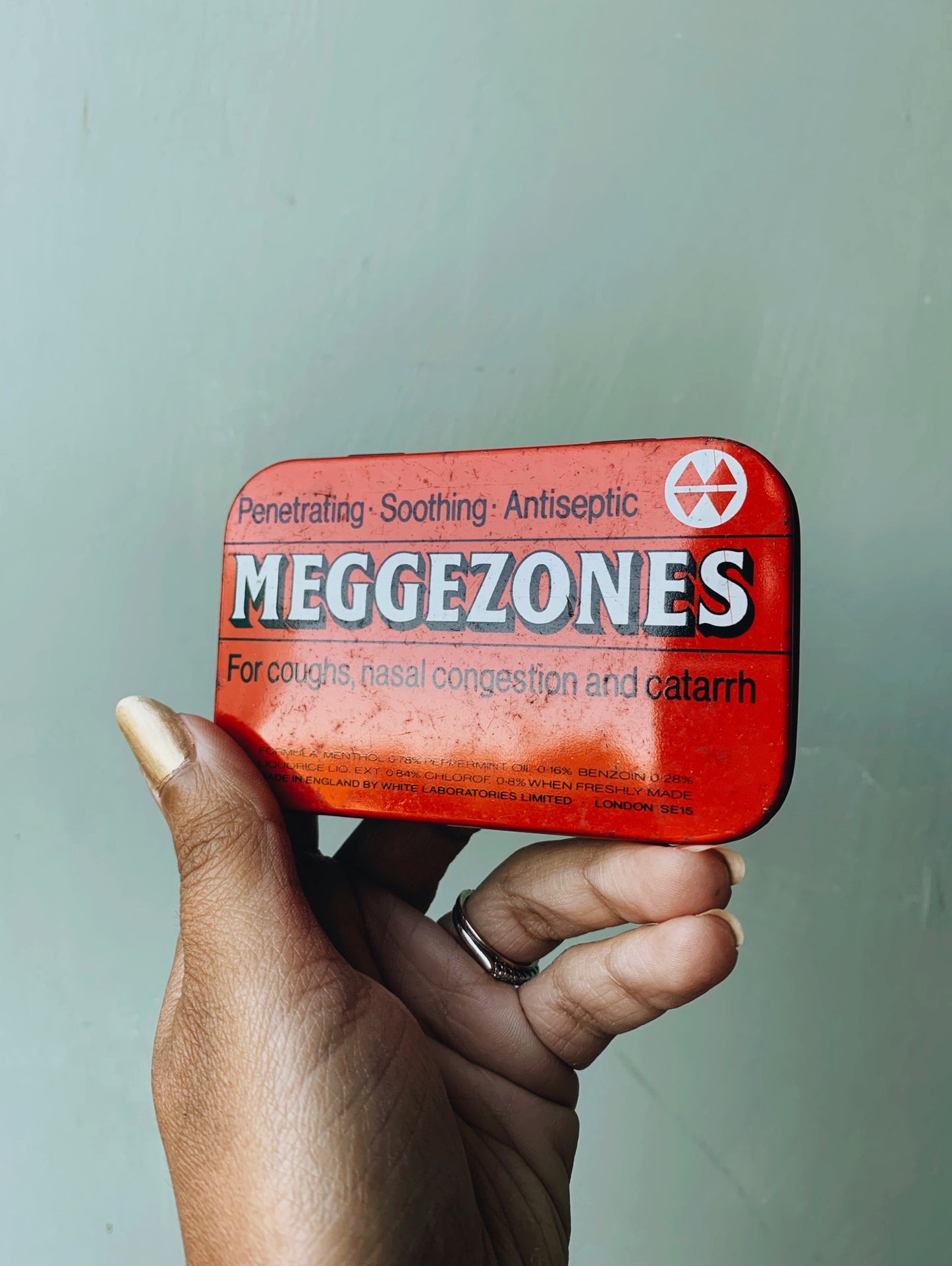 Vintage Meggezones Tin