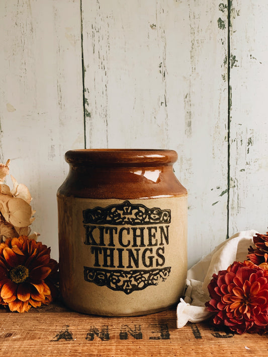 Vintage Moira “kitchen things” Heavy Earthware (UK SHIPPING ONLY) ~ S&S