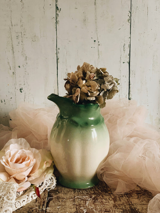 Vintage Ombré green Vase