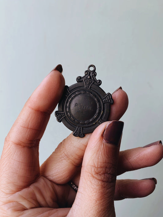 Vintage 1968 Pistol Medallion