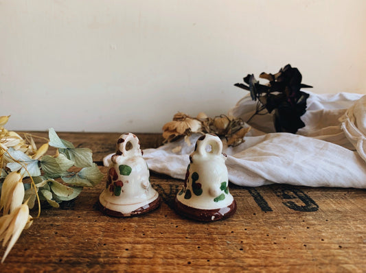 Two Vintage Ceramic Bells