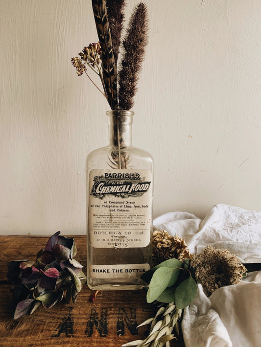 Antique Chemical Food Syrup Bottle