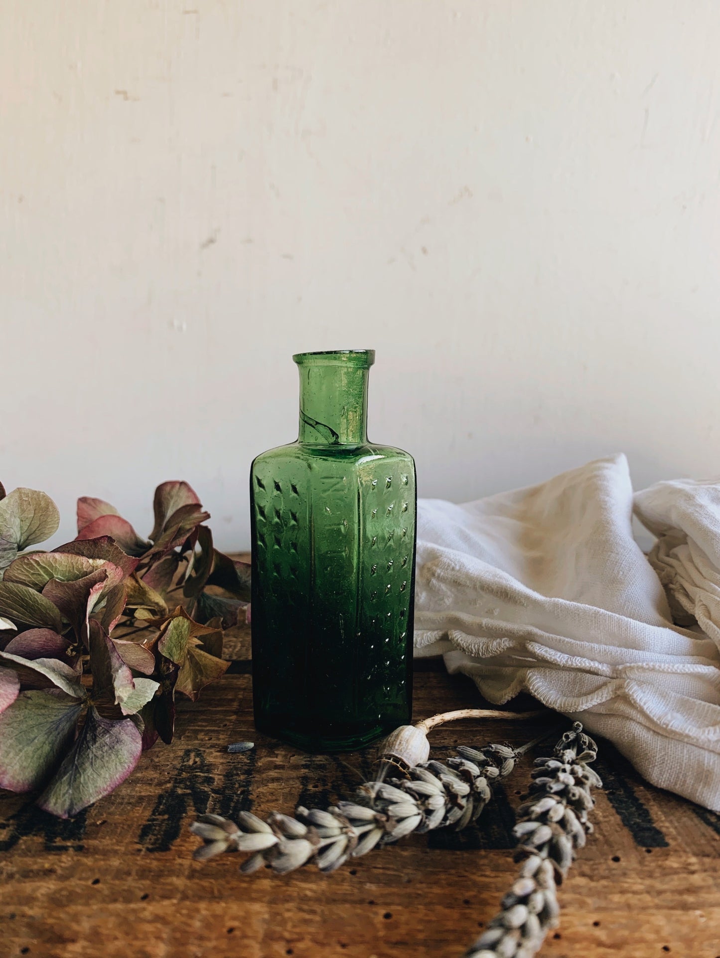 Antique Green Apothecary Bottle