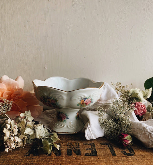 Vintage Leonardo Collection Rose Dish