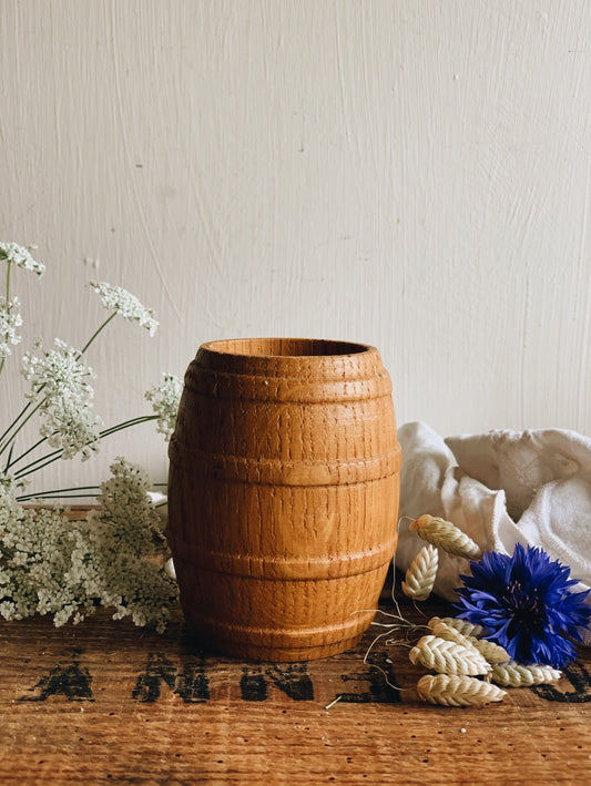 Vintage Wooden Barrel