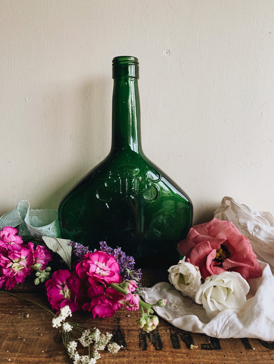 Antique Green French Bottle