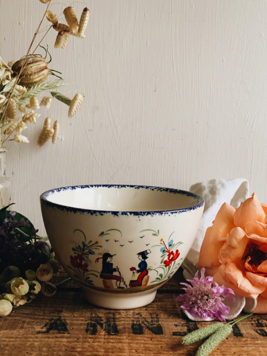 Rustic Folksy Narrative Bowl