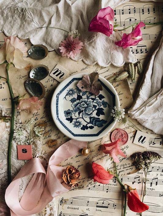 Vintage Floral Staffordshire Dish